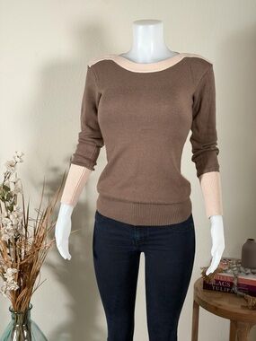 PattyBoutik Women Boat Neck Drop Shoulder Sweater S